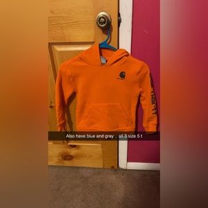 3 Carhartt hoodies boys